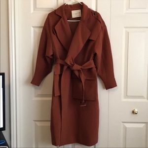 Nice coat pumpkin color